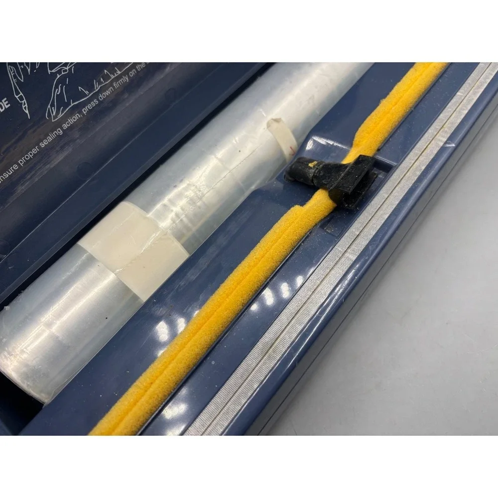 Deni Freshlock II Vacuum Sealer Machine Blue Food‎ Preserver + Box of rolls